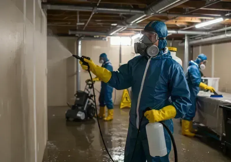 Basement Sanitization and Antimicrobial Treatment process in Urbana, IL